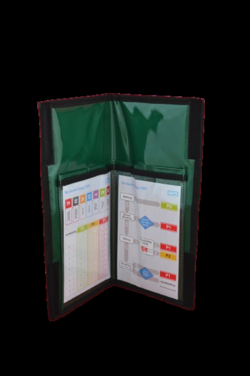 Ten Second Triage Wallet With 20 Bands - Green Ten Second Triage Wallet With 20 Bands - Green