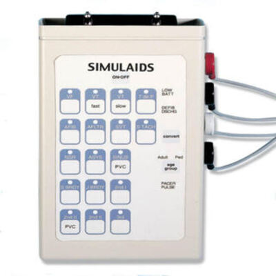 Heartstream 12-Lead Arrhythmia Simulator with Manikin Overlay large