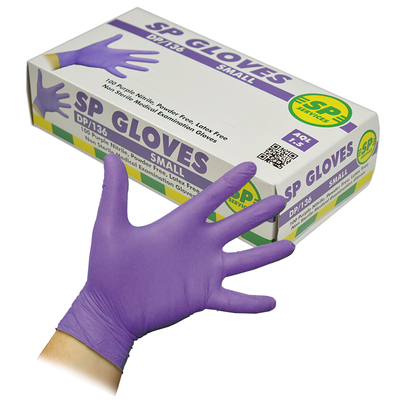 Non Sterile Powder Free Nitrile Gloves - Box of 100 - Medium