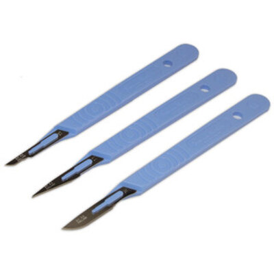 Scalpel Blade & Handle - Disposable, Sterile - Size 15