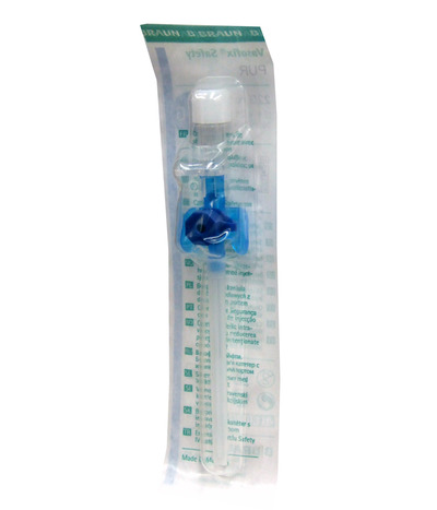 IV Ported Safety Cannula 22g Blue