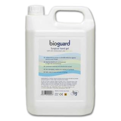 Bioguard Surgical Hand Gel - 70% Alcohol - 5 Litre Drum