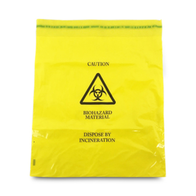 Yellow Clinical Waste Bag - Pack Of 50 355 x 380mm