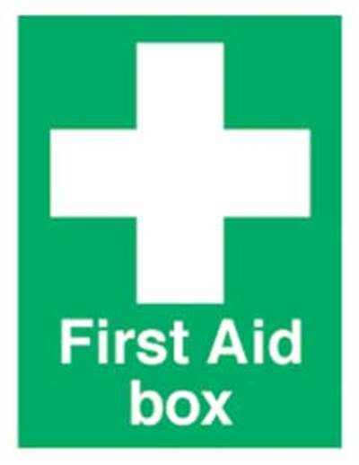 First Aid Box Sign 67mm x 50mm