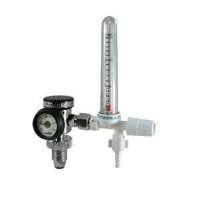 Bull Nose Oxygen Regulator & Glass Flowmeter