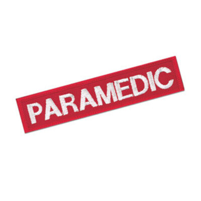 Cloth Badge - Paramedic - Red