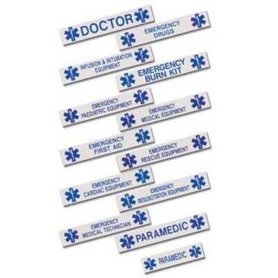 Star of Life Case Sticker - Infusion & Intubation Equipment