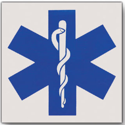 Star of Life Reflective Decals - 38 x 38mm