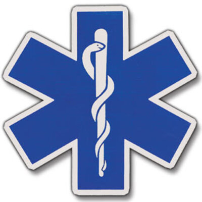 Star of Life Die Cut Reflective Decals - 360 x 360mm