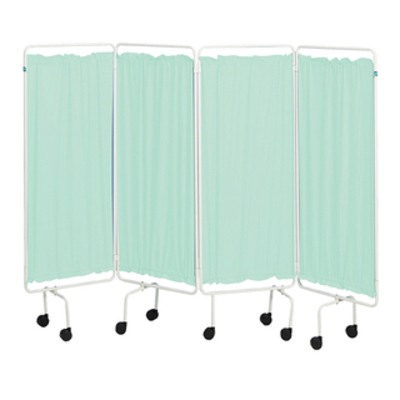 Chrome Framed Folding Medical Screen