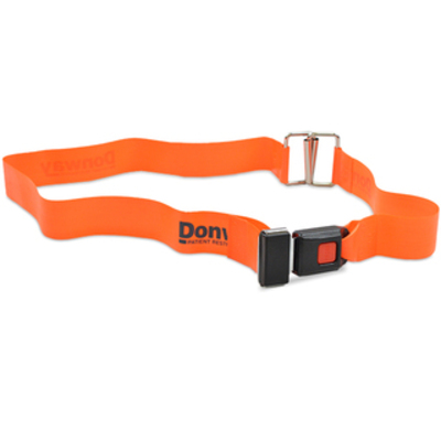 Donway Straps: Metal Automotive Buckle/Metal Loop Lock -5'2 - Orange