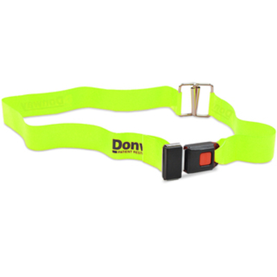 Donway Straps: Metal Automotive Buckle/Metal Loop Lock -5'2 - Yellow