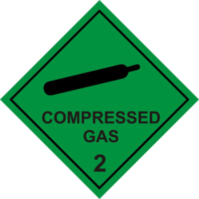 Magnetic Compressed Gas Diamond Sign - 200 x 200mm