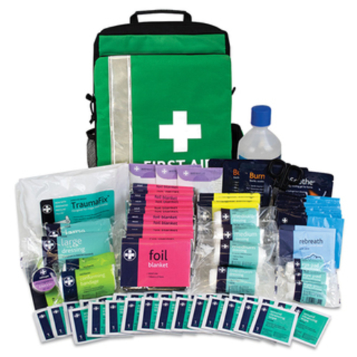 Site Evacuation Kit in Green Rucksack